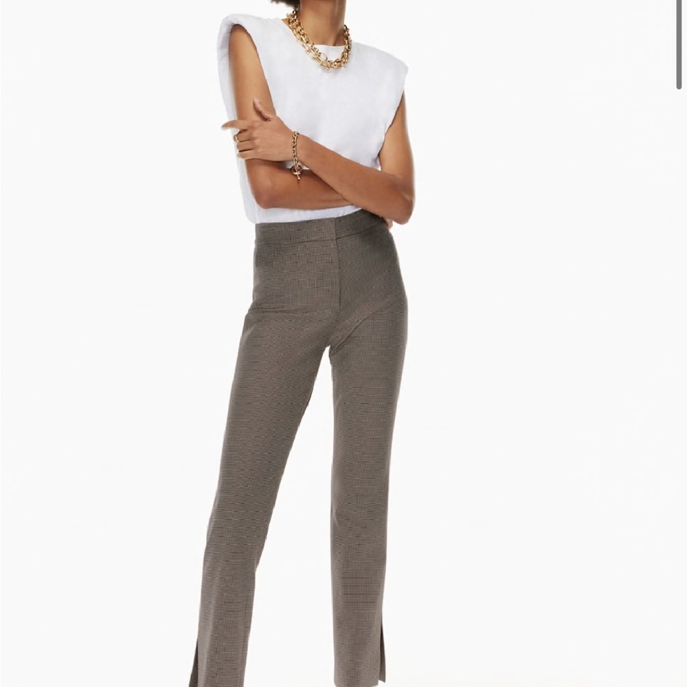Aritzia Babaton Tailored Numero Houndstooth Pants Size 0